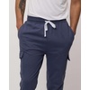 image:image3 Pack Mens Fleece Cargo Joggers Sweatpants Cuffed Athletic Gym PocketsSet 2