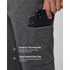 image:image3 Pack Mens Fleece Cargo Joggers Sweatpants Cuffed Athletic Gym PocketsSolid Black  Charcoal Heather  Grey Heather