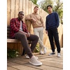 image:image3 Pack Mens Fleece Cargo Joggers Sweatpants Cuffed Athletic Gym PocketsSolid Black  Solid Chocolate Torte  Solid Moonbeam