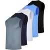 image:image5 Pack Mens Tank Tops Sleeveless Shirts Athletic Workout Muscle Gym SummerSet 8