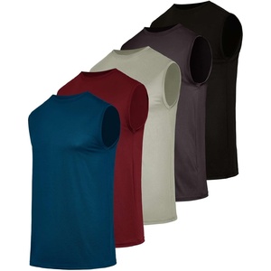 image:image5 Pack Mens Tank Tops Sleeveless Shirts Athletic Workout Muscle Gym SummerSet 5