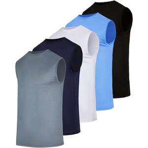 image:image5 Pack Mens Tank Tops Sleeveless Shirts Athletic Workout Muscle Gym SummerSet 8