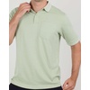 image:image3 Pack Mens Ribbed Polo Shirts Short Sleeve Collared Golf Work Pocket TeeSet 5