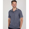 image:image3 Pack Mens Ribbed Polo Shirts Short Sleeve Collared Golf Work Pocket TeeSet 7