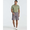 image:imageReal Essentials 3 Pack Mens 9 Stretch Golf Shorts with Pockets  Flat Front Casual Work Dress Short for MenSet 1