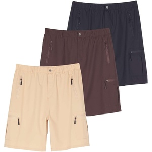 image:image3 Pack Mens Cargo Shorts Hiking Quick Dry Stretch Work Golf Fishing PocketsSet 4