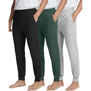 image:image3 Pack Mens Pajama Pants Joggers Lounge Sweatpants Sleep Bottoms Cuffed PJSet 1
