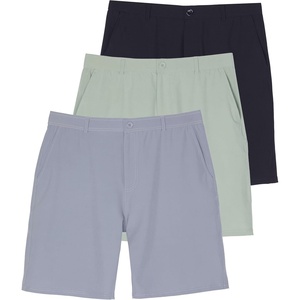 image:imageReal Essentials 3 Pack Mens 9 Stretch Golf Shorts with Pockets  Flat Front Casual Work Dress Short for MenSet 7